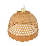 Suspension wicker cannage and bamboo