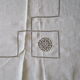 Nappe ancienne brodée - monogrammée:245x190cm