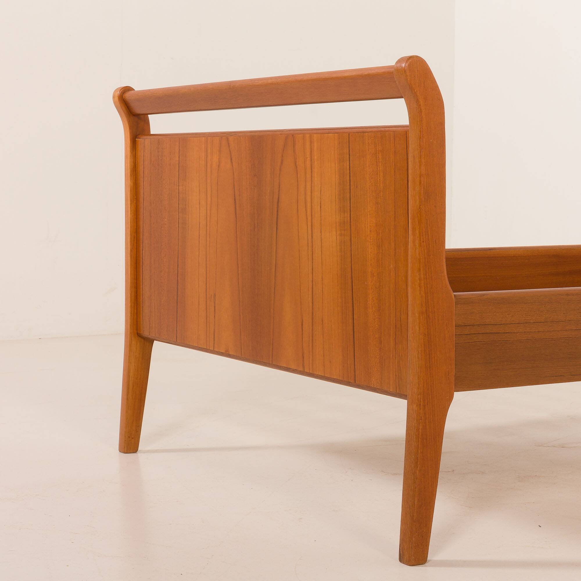 Danish mid century teak bed, 1960s