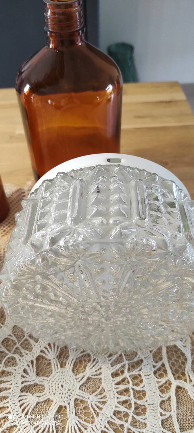 Duo vintage glass ceiling light