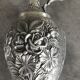 Ewer, Mauro Manetti art foundry, floral embossed decoration and bird's head handle