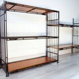 Modular shelves on wall or stand, published by Multimueble 1960