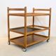 Oak bar trolley by Johannes Andersen for CFC Silkeborg Denmark