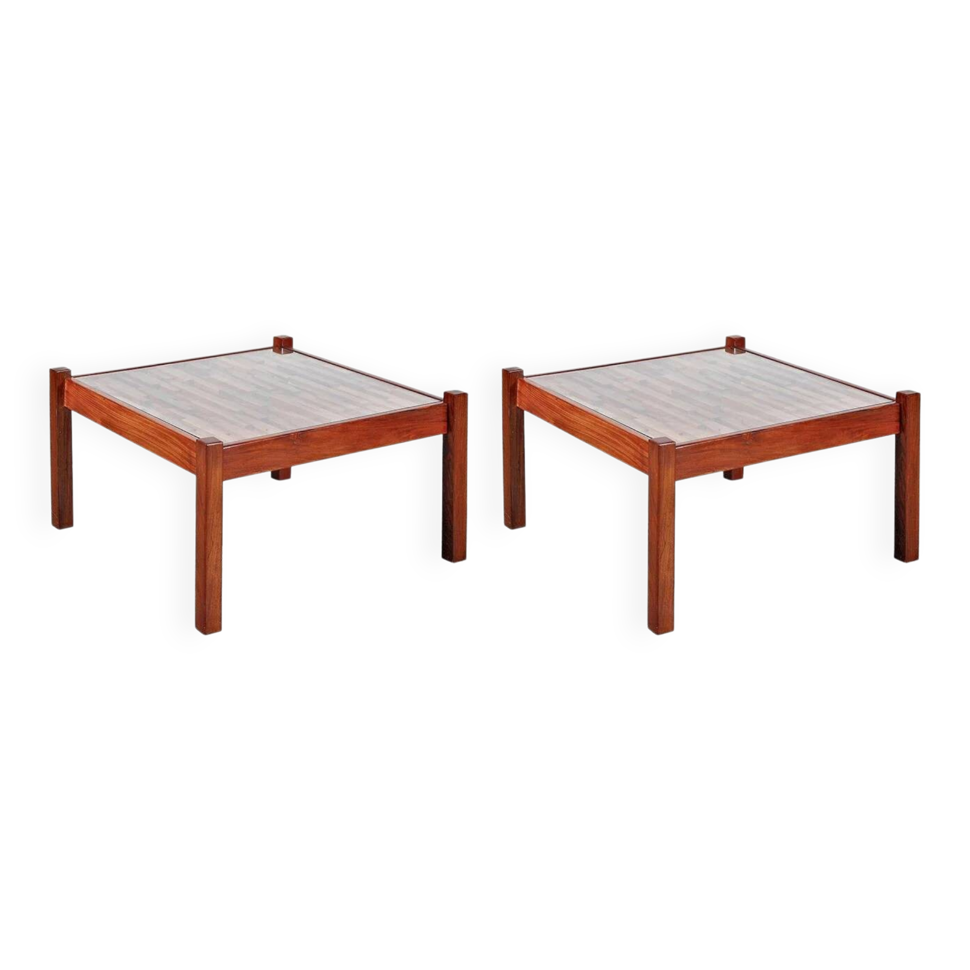 Paire de tables basses Percival Lafer des années 1960