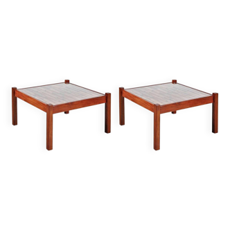 1960s Percival Lafer pair of coffee tables