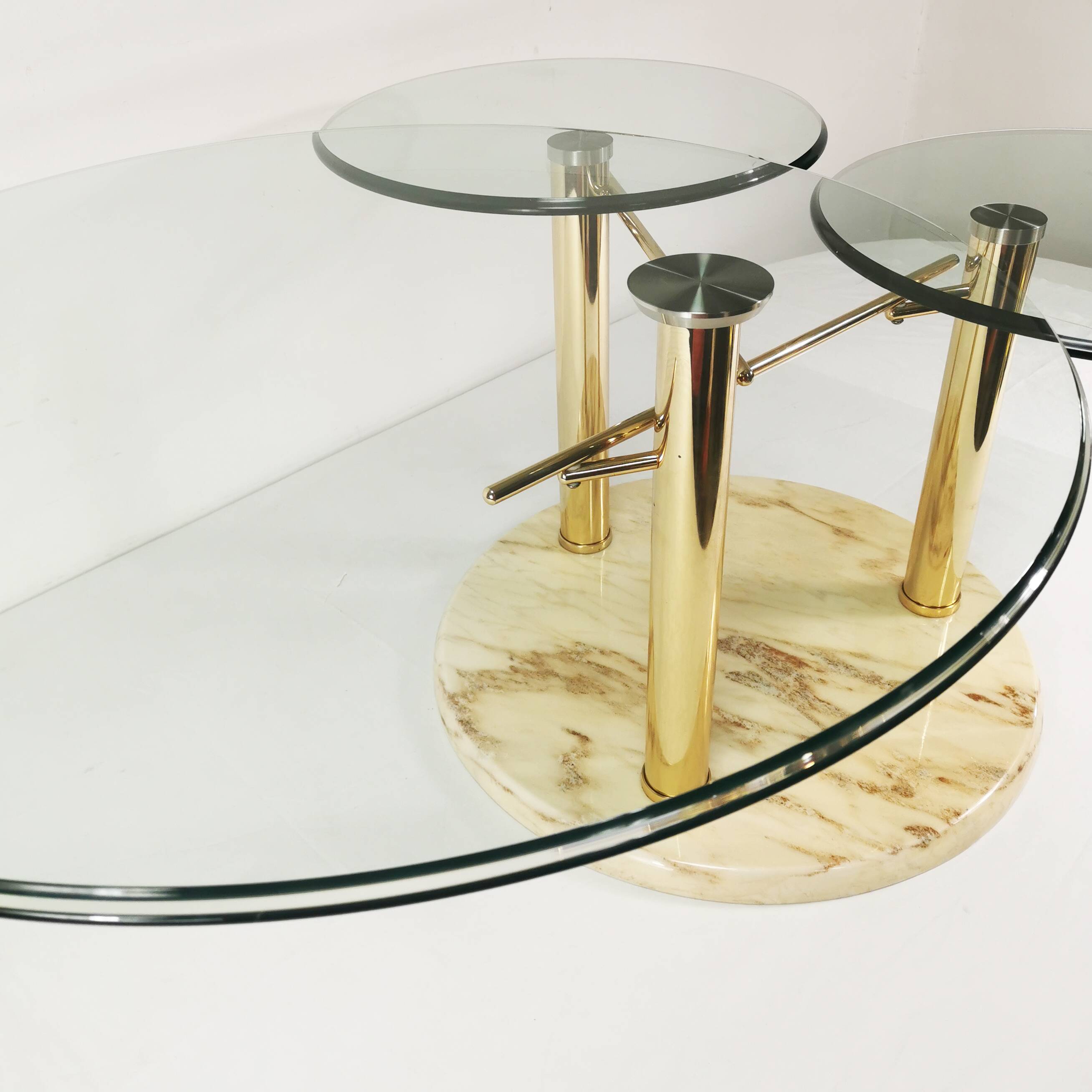Designer, extendable coffee table, Intermezzo Draner, designed by Georg Appeltshauser, Germany, 1990