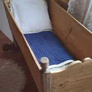 Antique pine cradle