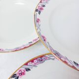 Set of 5 deep plates in Limoges porcelain Bhl