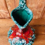 Fat lava vase Vallauris 60s