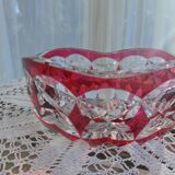 Val Saint Lambert Cup – Double red crystal – Signed