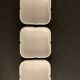Walter Zeischegg's set of 3 white ashtrays for Helit 1970