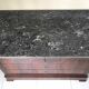 Commode XIXe Louis Philippe marbre sainte anne et noyer