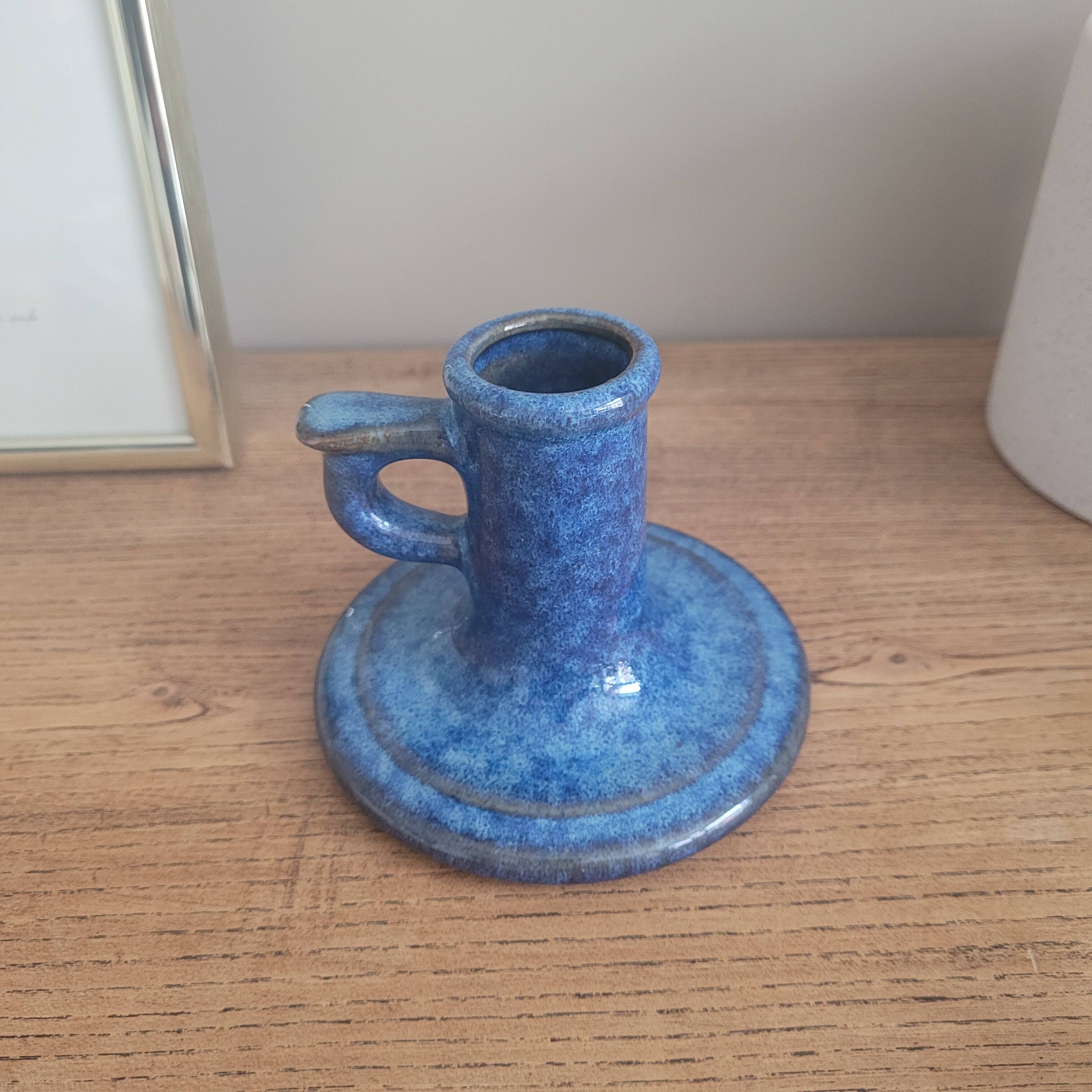 La Redoute x Selency ceramic candle holder 02 blue
