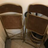 Velvet folding chairs