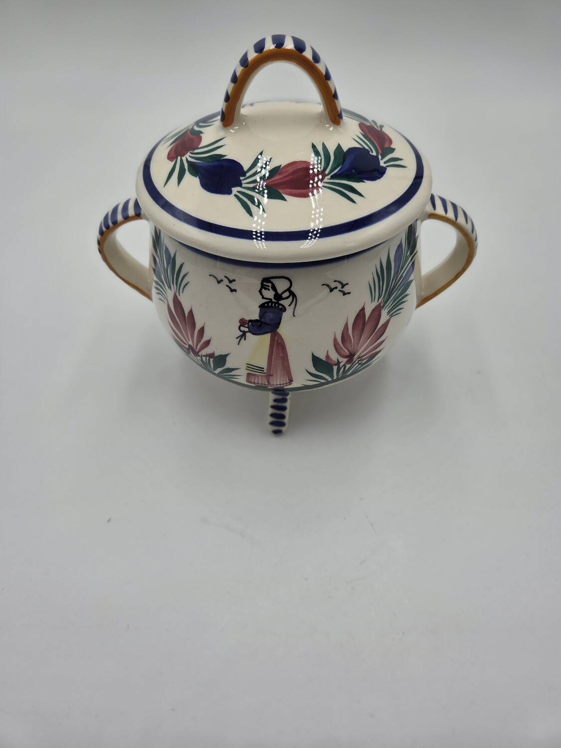 Bonbonnière/Sugar bowl HB Quimper
