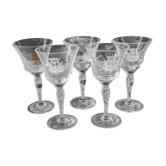 Old Vouvray glasses service of four and one offered