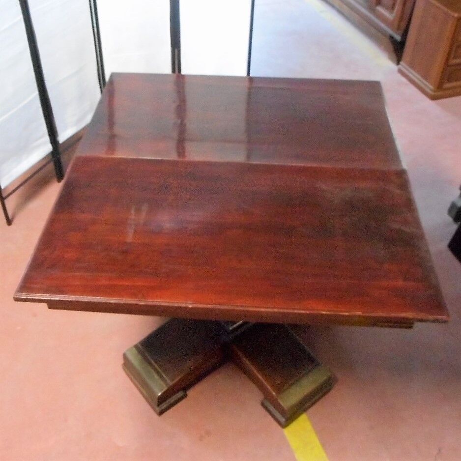 Table expandable deco solid mahogany
