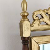 Antique wooden cheval mirror