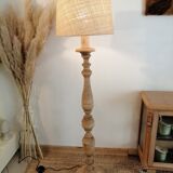 Vintage wooden floor lamp