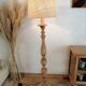 Lampadaire vintage en bois