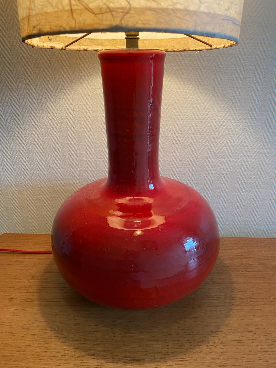Vintage ceramic lamp from the 70s