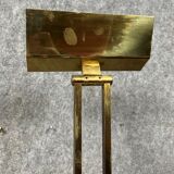 Vintage 60's floor lamp in gilded brass with swivel head