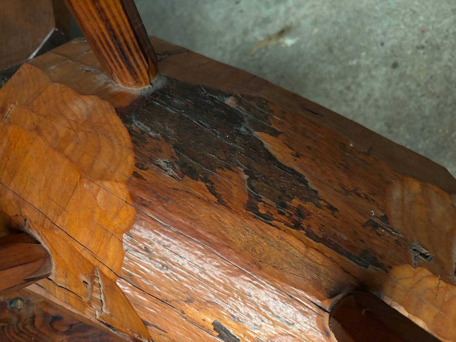 Pair of Mobichalet-type brutalist stools