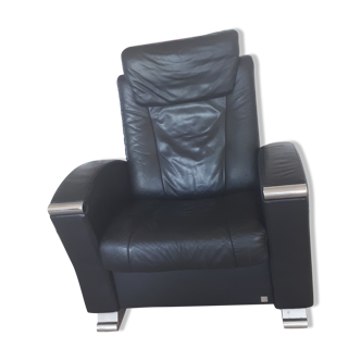 Design leather armchair