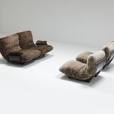 Vintage Marsala set in 'Liberty' fabric by Michel Ducaroy for Ligne Roset.