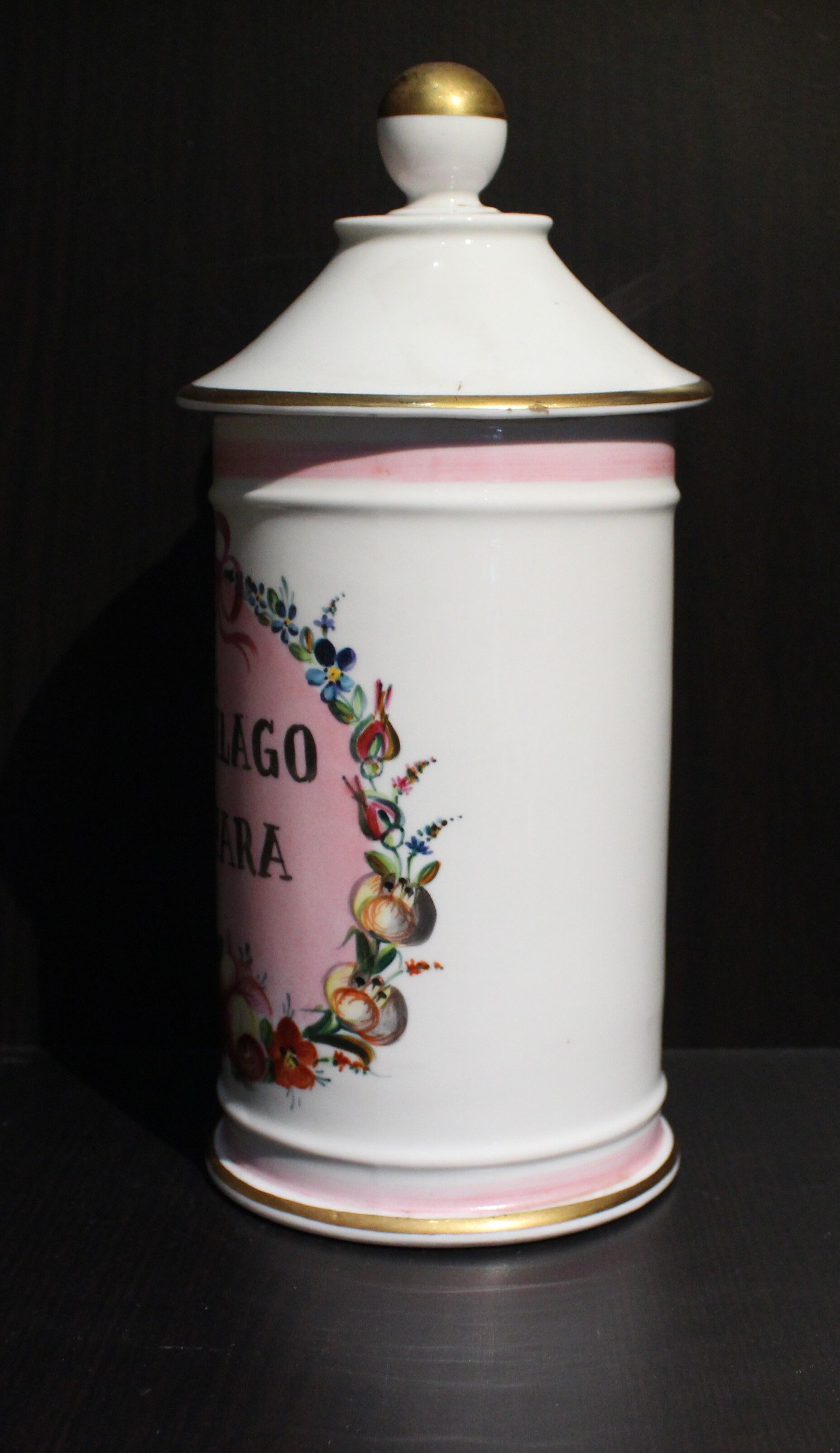 Porcelain pharmacy pot