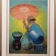 Lithograph "The Seller with the Parasol", Louis Toffoli (1907-1999)