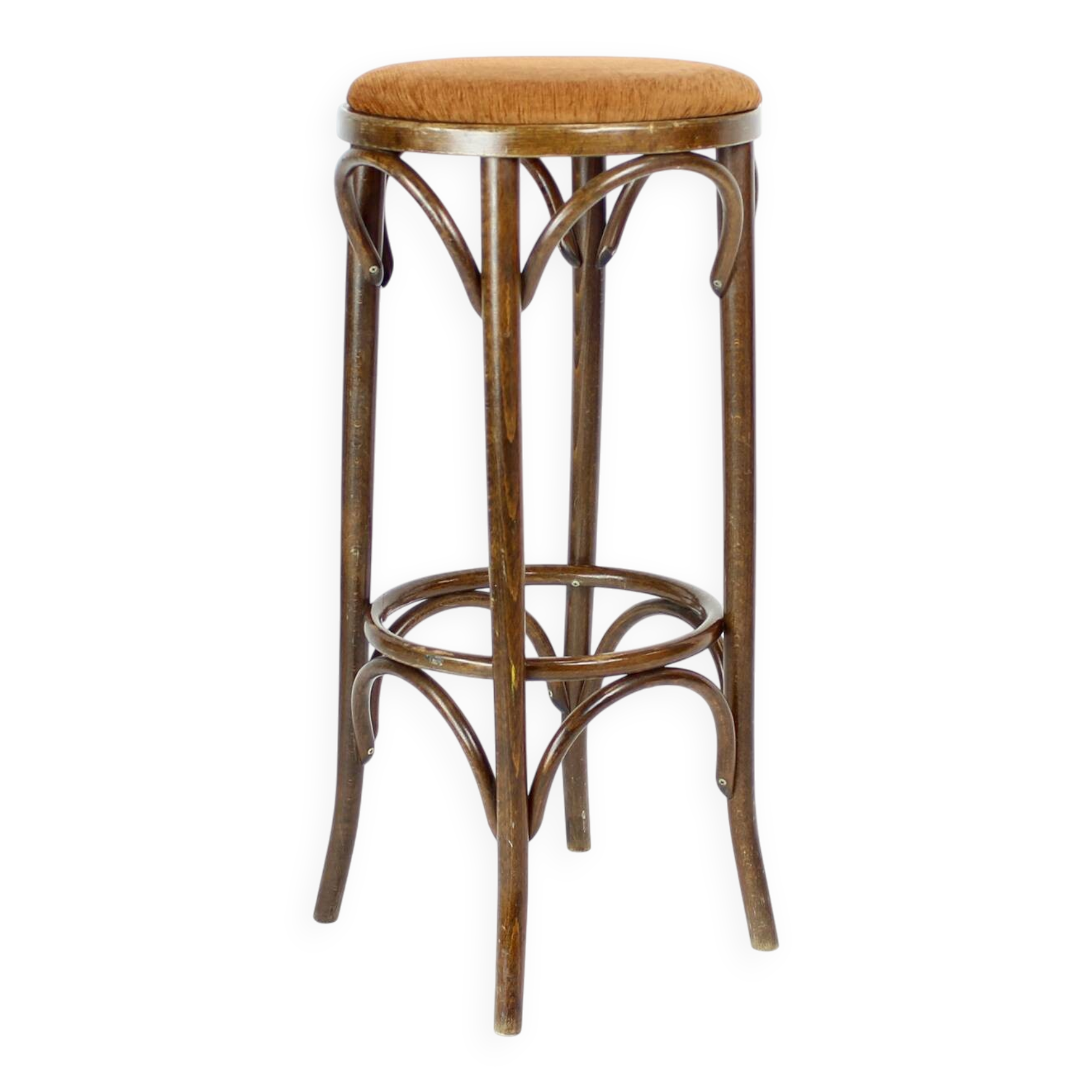 Thonet Design Bentwood Bar Stools No. 73 By Ton