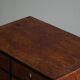 Danish Art Deco console with elm wood and burl drawers, 1940s.