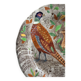Pheasant flat plate - Gien - Rambouillet decor