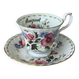 Royale Albert Flower of the month tea cups - Flower of the month August