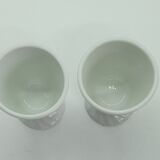Set of 2 small twisted white mazagrans