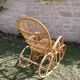 Rattan rocking chair 60s