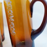 Service à orangeade en verre soufflé à la main