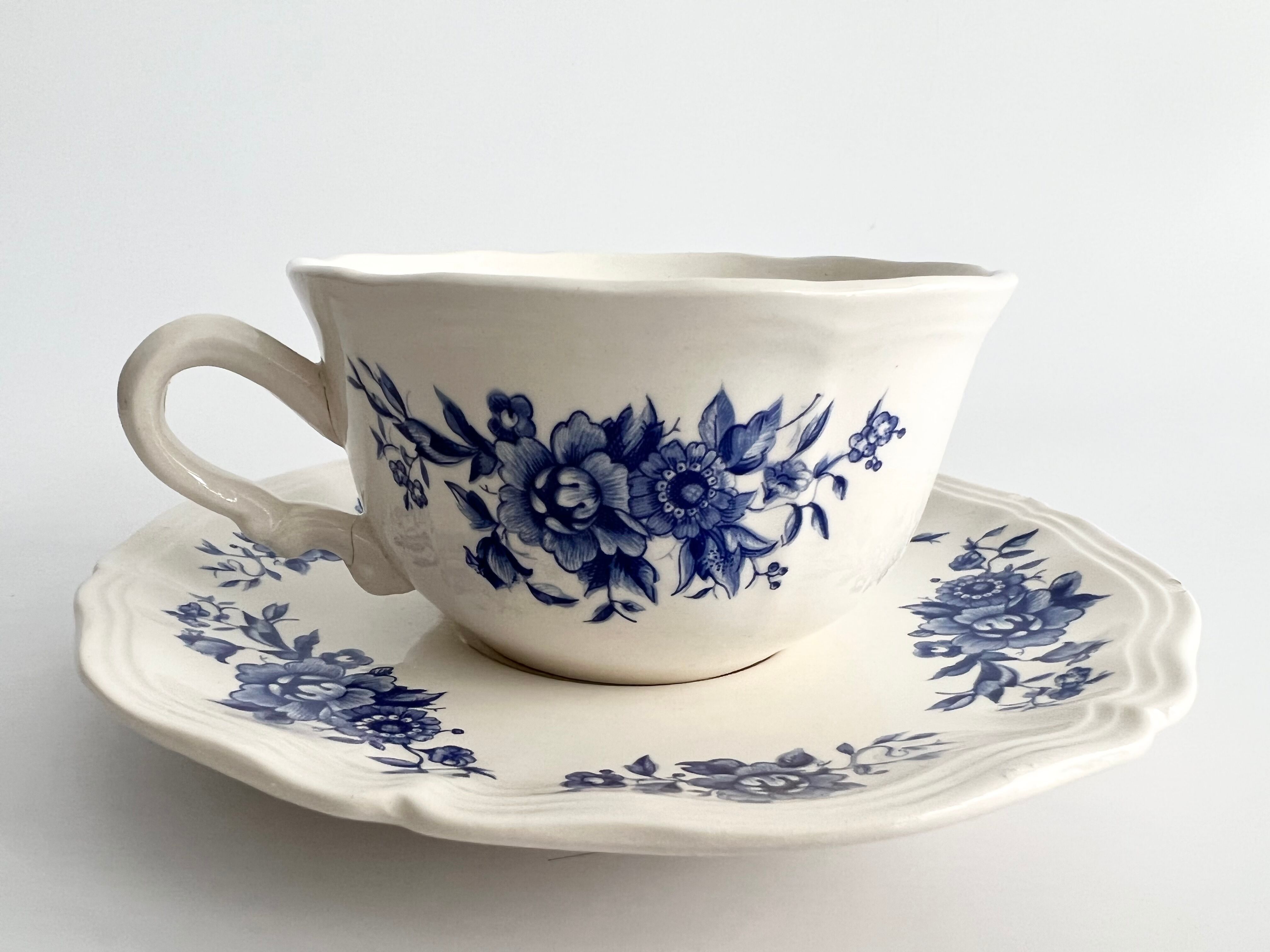English style cup sarreguemiunes
