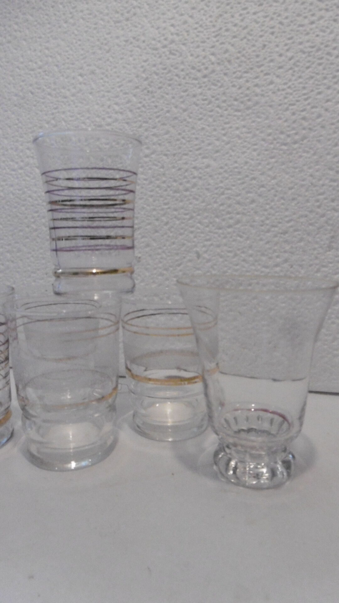 Antique mustard glasses