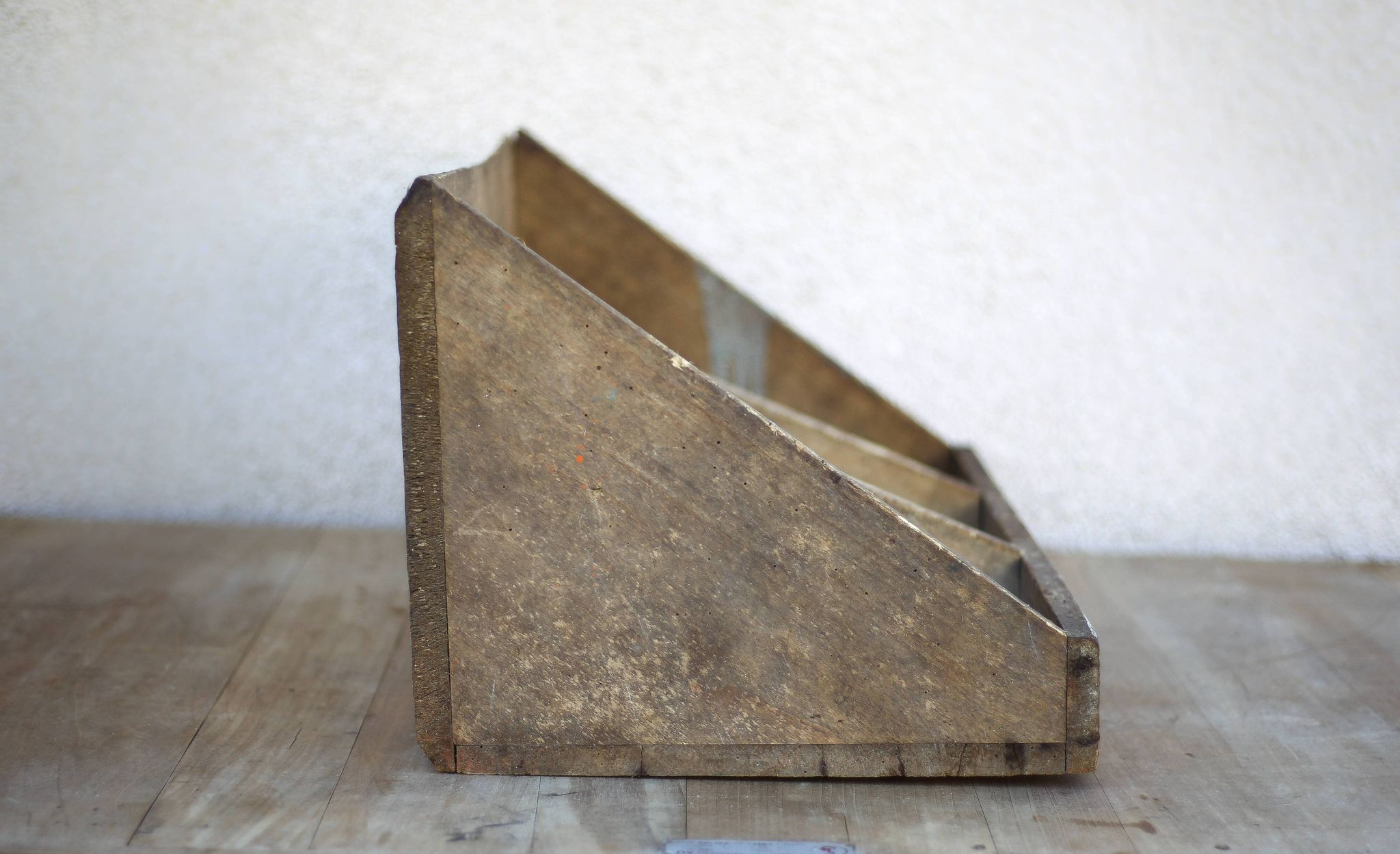 Bac rangement bois, meuble de rangement vintage, rangement outil