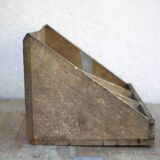 Wooden storage bin, vintage storage furniture, tool storage