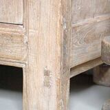 Chinese sideboard in natural elm