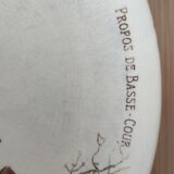 Sarreguemines talking plate Benjamin Rabier