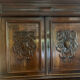 Two-body walnut buffet renaissance