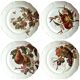 4 assiettes plates Brown-Westhead Moore and Co