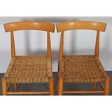 Suite of 4 vintage wooden chairs edited by Krasna Jizba, 1960