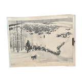 Vintage Russian School ART Poster USSR Eastern Europe 1963