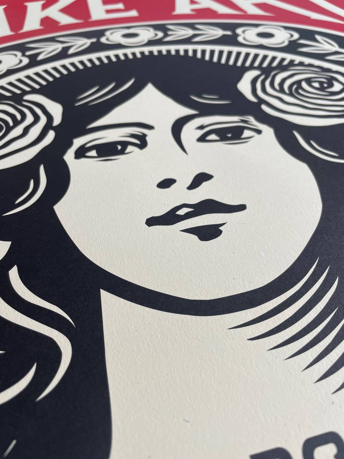 Shepard Fairey (Obey), Make art not War, signed and dated by