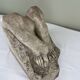 Stone sculpture, two feet on a block, signed D. Paillot.